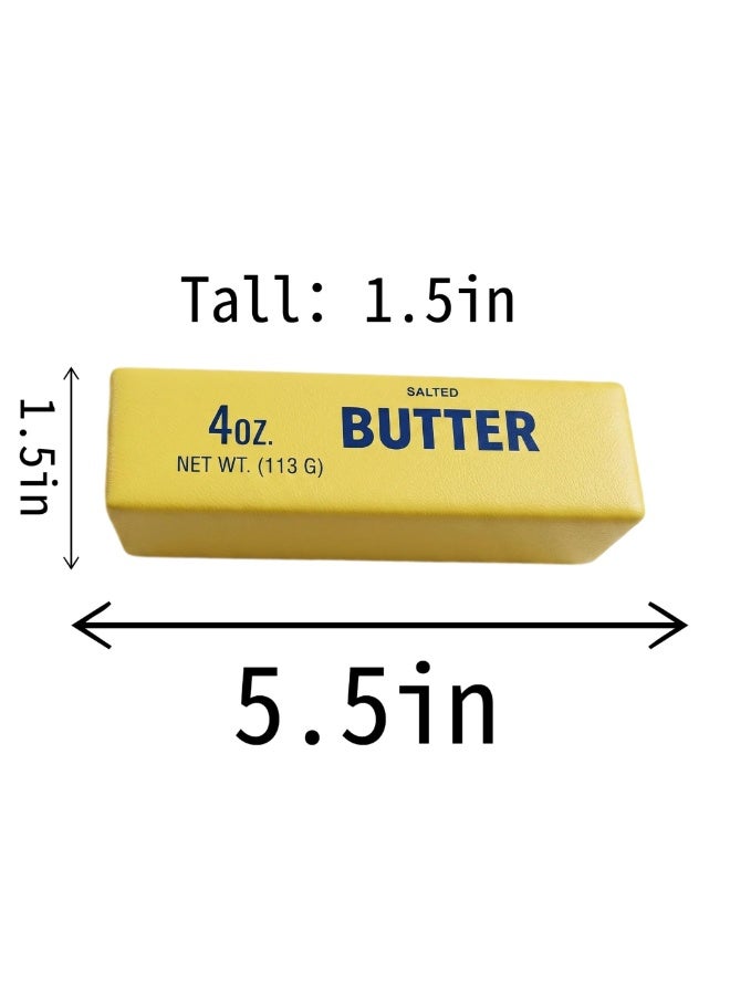 Butter Slow Rising Butter Squishy, a Dumpling Squishy Stick Stress Relief Ball Designed for Adults. A Sensory Fidget Gadget for Soft Anxiety Relief with Wet Rebound - Image 3