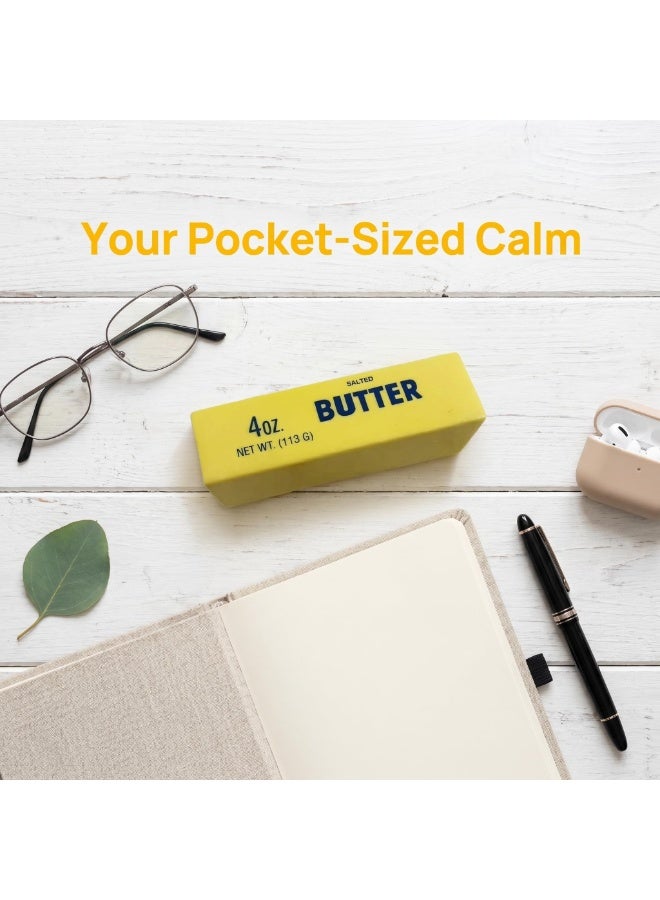 Butter Slow Rising Butter Squishy, a Dumpling Squishy Stick Stress Relief Ball Designed for Adults. A Sensory Fidget Gadget for Soft Anxiety Relief with Wet Rebound - Image 5