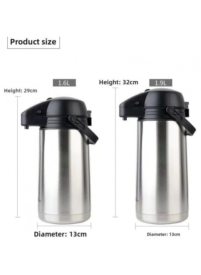 Vacuum Stainless Steel Inner Liner Air Pressure Thermos Thermos Thermos Thermos Thermos Thermos Thermos Car Household Chess And Card Room Kettle-Color:4 Liter 304 Stainless Steel Liner Lever Press-Capacity:Default Items  - Image 5