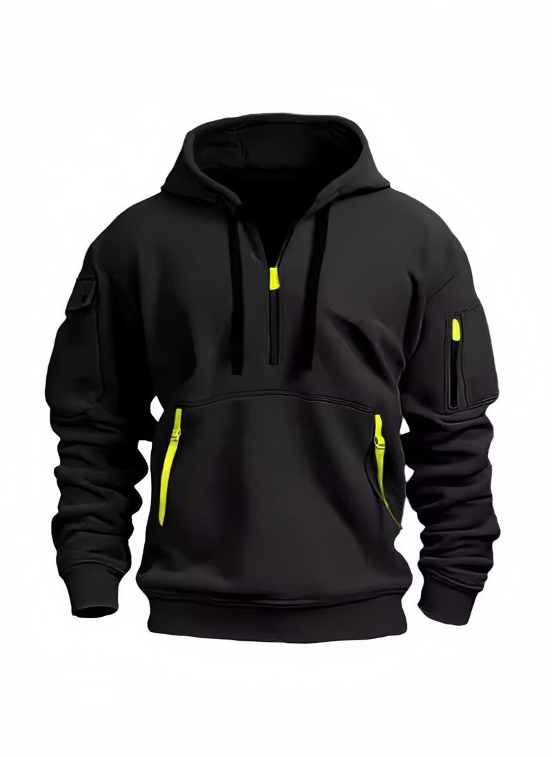 KUYING Outdoor Sports Zipper Hooded Sweatshirt Casual And Versatile  - Image 1