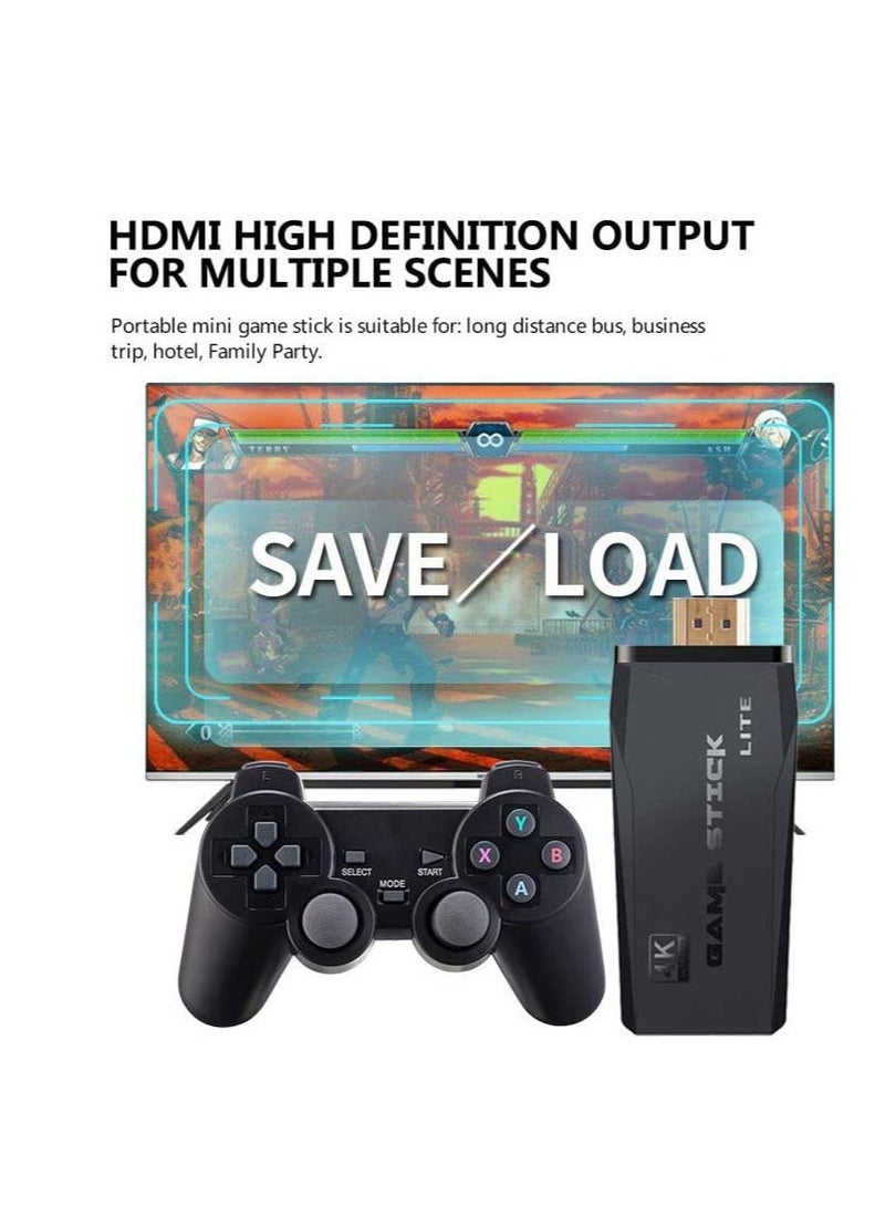 Classic M8 Game Stick 4K Game Console with Two 2.4G Wireless Gamepads Dual Players HDMI Output Built in 3500 Classic Games Compatible with Android TV/PC/Laptop/Projector. - Image 2
