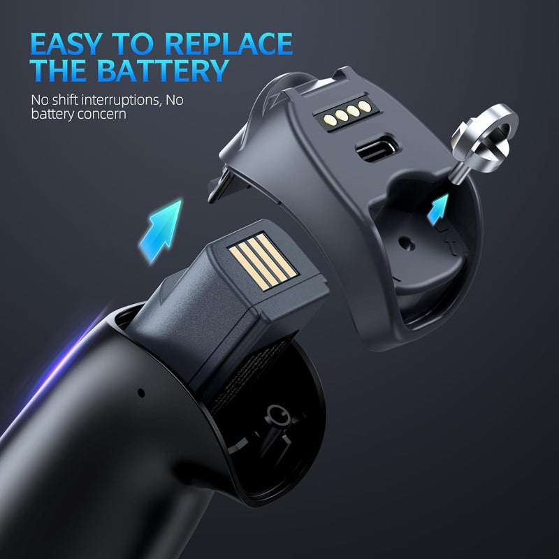 High precision lightweight material Bluetooth Barcode Scanner with USB Charging Cradle Data Receiver, 1D 2D QR Wireless Imager with Vibration Alert for iOS Android Devices, BT 5.0 Longer Range, Automatic Handsfree Screen Scanning KSA standard compatible design - Image 2