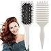 UVZNUMG Curl Defining Brush, 1 PCS Curly Hair Brush, Brush for Curly Hair, for Combing and Shaping Men's and Women's Curls to Reduce Pulling (Beige) - Image 2