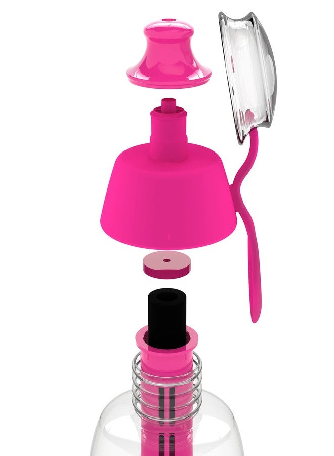 Dafi Sport Water Bottle with Filter Pink | 10 oz | Personal Reusable Water Bottle, Backpacking Filter Replacement, tap Water Straw Purifier, Water for Travel | Made in Europe - Image 2