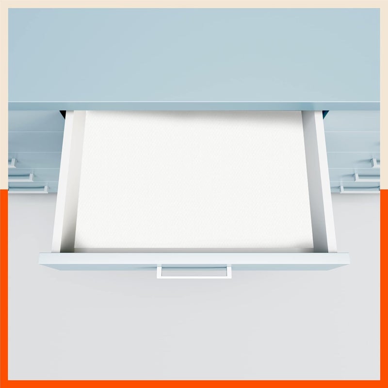 Bathla رول الثلاجة من باثلا 45 سم × 150 سم رول لخزانة المطبخ حمام طاولة ثلاجة مقاوم للحرارة متعدد الاستخدامات قابل للغسل قابل لإعادة الاستخدام بنمط الماس غير قابل للانزلاق VEGA 380 GSM شفاف عبوة من 3 - Image 3