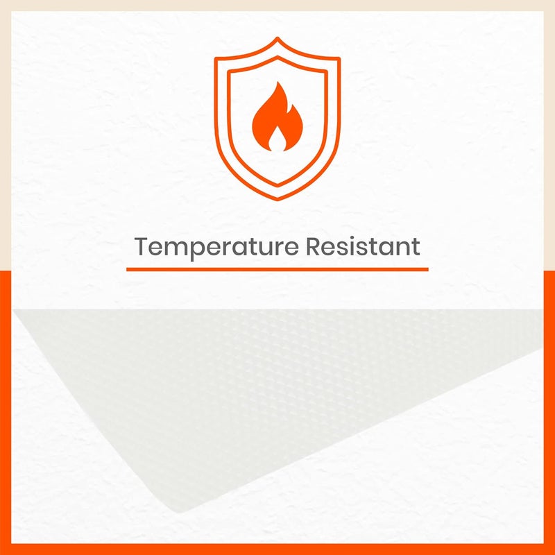 Bathla رول الثلاجة من باثلا 45 سم × 150 سم رول لخزانة المطبخ حمام طاولة ثلاجة مقاوم للحرارة متعدد الاستخدامات قابل للغسل قابل لإعادة الاستخدام بنمط الماس غير قابل للانزلاق VEGA 380 GSM شفاف عبوة من 3 - Image 5