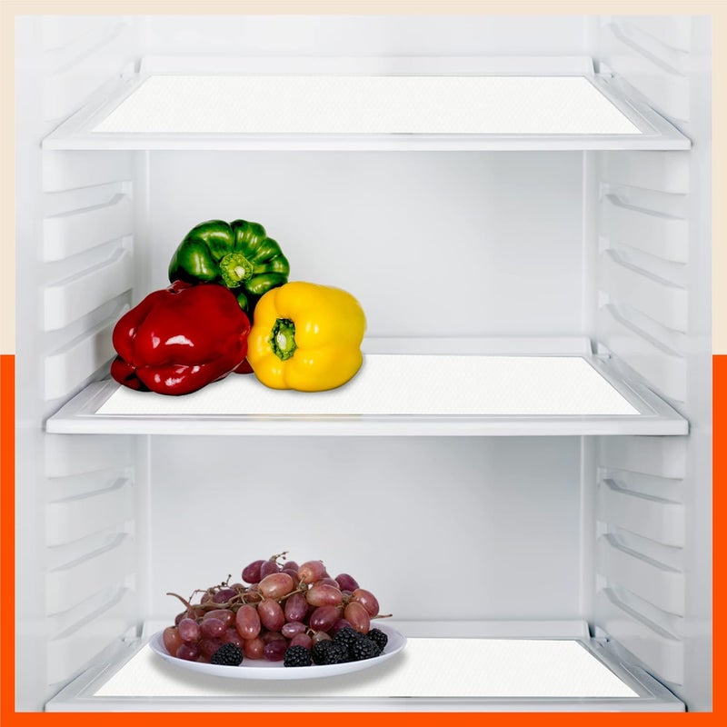 Bathla رول الثلاجة من باثلا 45 سم × 150 سم رول لخزانة المطبخ حمام طاولة ثلاجة مقاوم للحرارة متعدد الاستخدامات قابل للغسل قابل لإعادة الاستخدام بنمط الماس غير قابل للانزلاق VEGA 380 GSM شفاف عبوة من 3 - Image 2