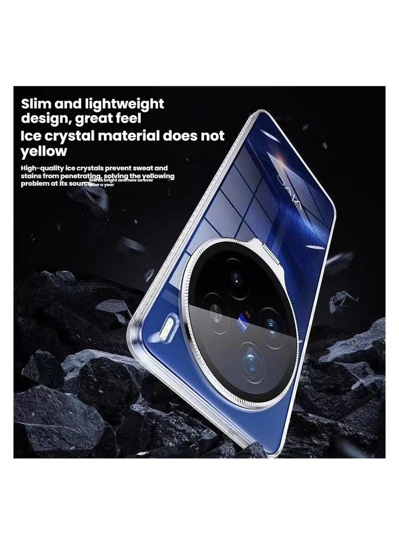 general Transparent Protective Case for vivo X300 Pro Crystal-clear scratch-resistant back cover Includes invisible lens cover holder and lens protection film Anti-yellowing and oil-resistant - Image 4