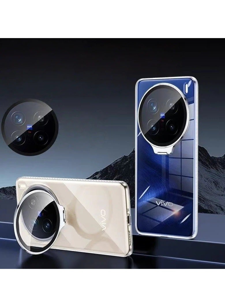 general Transparent Protective Case for vivo X300 Pro Crystal-clear scratch-resistant back cover Includes invisible lens cover holder and lens protection film Anti-yellowing and oil-resistant - Image 1