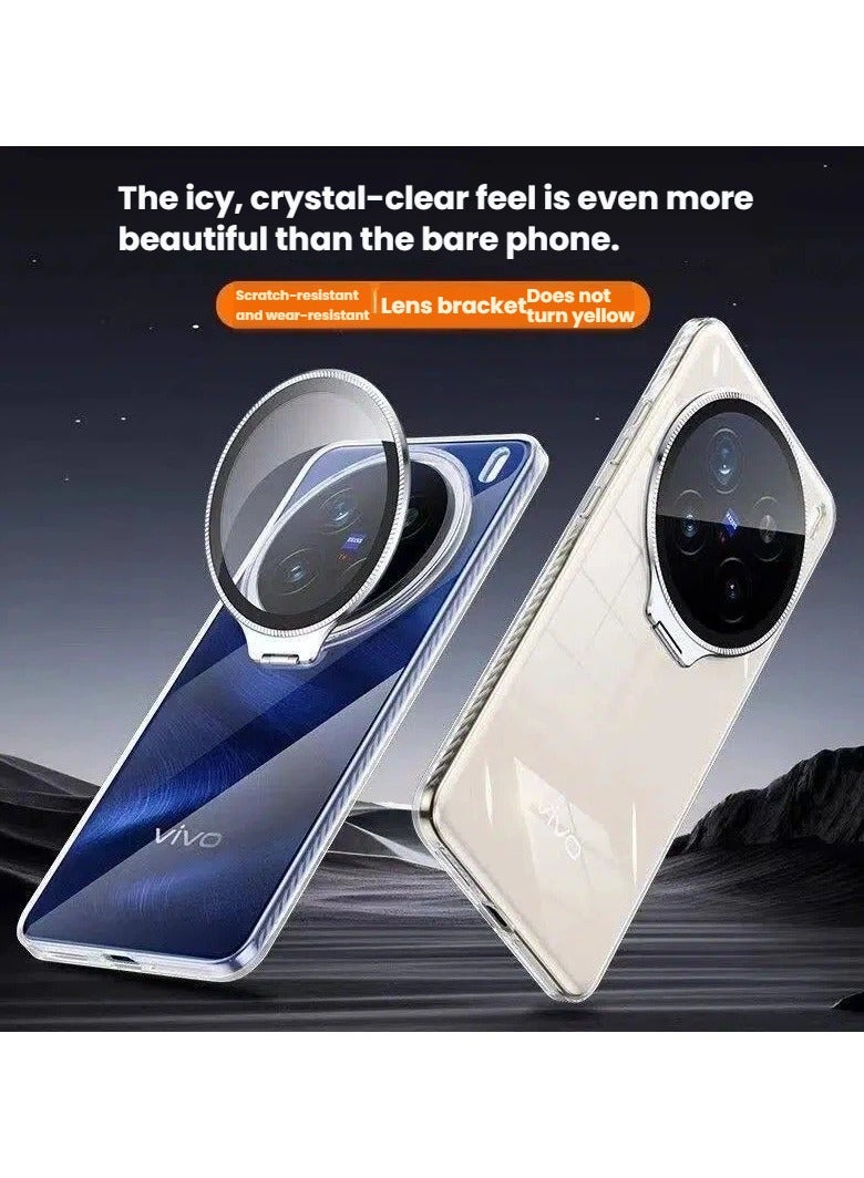 general Transparent Protective Case for vivo X300 Pro Crystal-clear scratch-resistant back cover Includes invisible lens cover holder and lens protection film Anti-yellowing and oil-resistant - Image 3