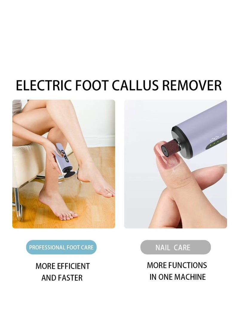 إيفرين جهاز كهربائي لإزالة مسامير القدم، محمول 1200 مللي أمبير/ساعة قابل لإعادة الشحن، 1-9 إعدادات سرعة قابلة للتعديل، مبرد قدم كهربائي للعناية بالقدمين، العناية بالأظافر، للاستخدام المنزلي وأثناء السفر (ذهبي) - Image 5