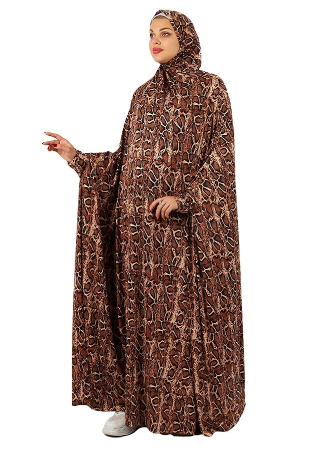 Zmurud Practical  Kuwaiti Jersey prayer dress  with headscarf from zmurud fashion  - Image 3