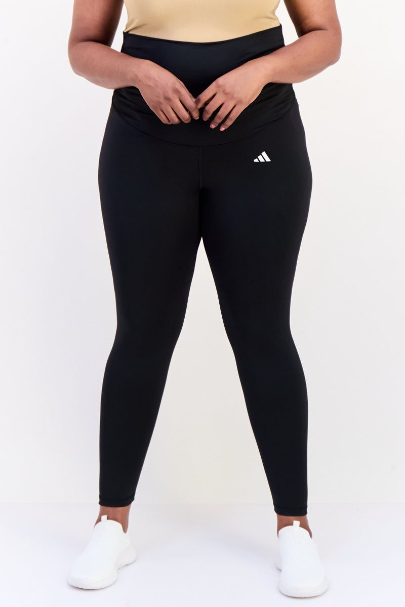 Adidas Women Tight Fit Brand Logo Training Leggings, Black - Image 1