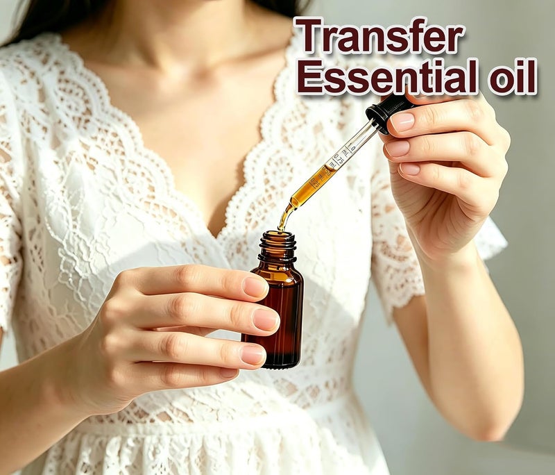 20 قطارة زجاجية - نصائح منحنية ومستقيمة، أداة قطارات 1 مل للزيوت الأساسية، المختبر، الحرف اليدوية، الأذن والعين، قياس ونقل مجموعة متنوعة من السوائل - Image 5