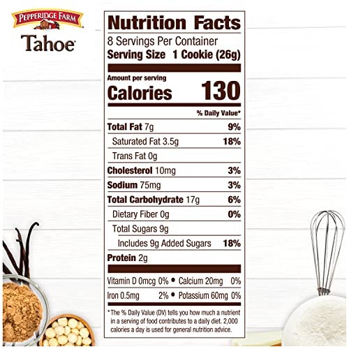 Pepperidge Farm Tahoe Crispy White Chocolate Macadamia Nut Cookies, 7.2 OZ Bag (8 Cookies) - Image 3