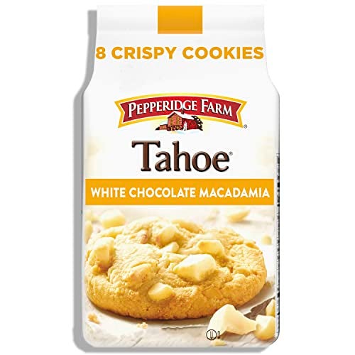 Pepperidge Farm Tahoe Crispy White Chocolate Macadamia Nut Cookies, 7.2 OZ Bag (8 Cookies) - Image 1