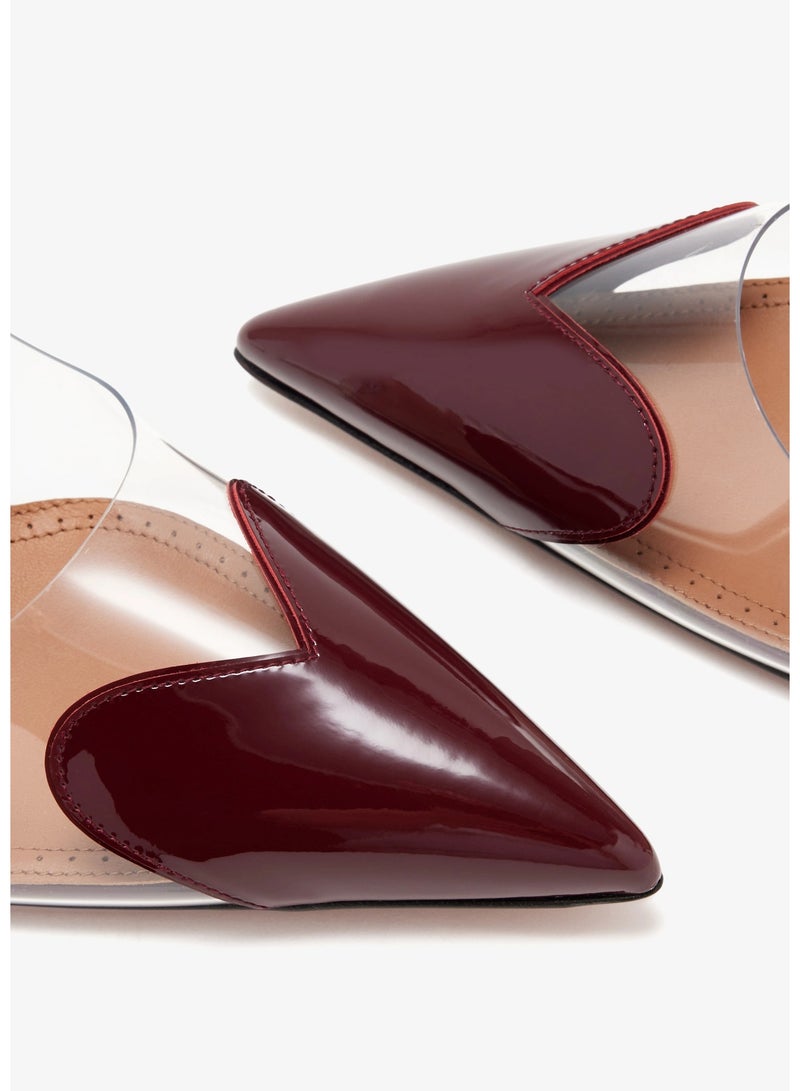 ALAIA PARIS ALAIA LE CŒUR SLINGBACKS IN PATENT LEATHER - Image 2