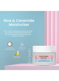 Glamveda Korean Glass Skin Rice & Ceramide 6 Step Daily Skincare Routine For Women With Gift Box Face Wash Toner Serum Under Eye Cream Moisturizer & Sunscreen  - Image 5