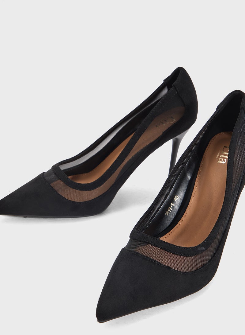ELLA High Heeled Mesh Pump  - Image 4