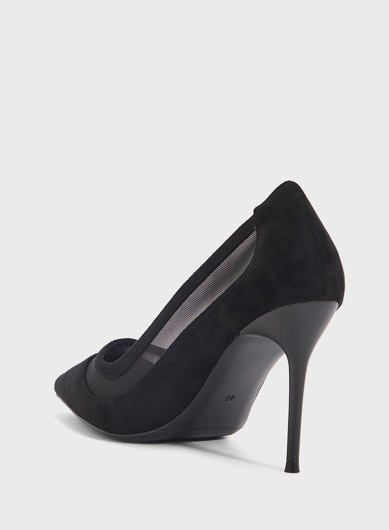 ELLA High Heeled Mesh Pump  - Image 3