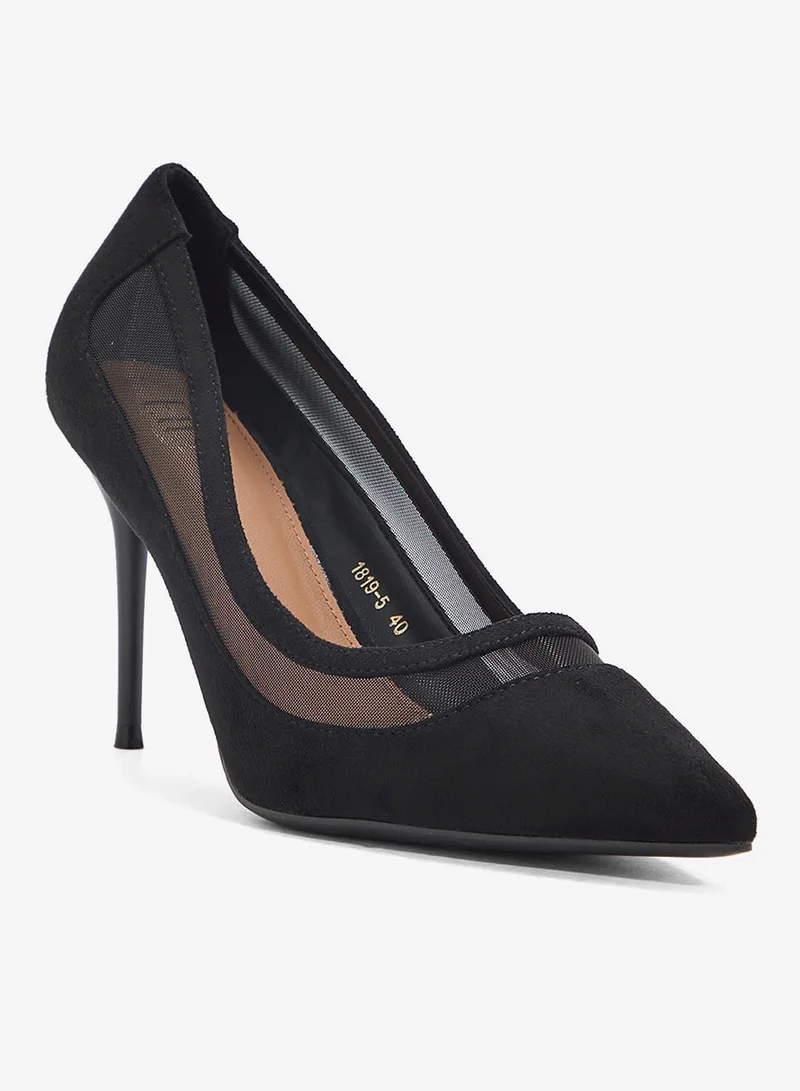 ايلا حذاء بكعب عالٍ شبكي