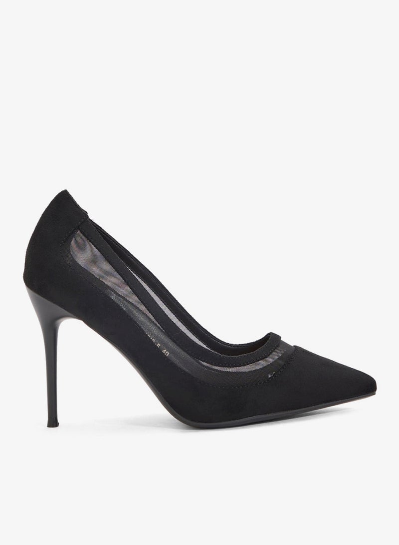 ELLA High Heeled Mesh Pump - Image 1