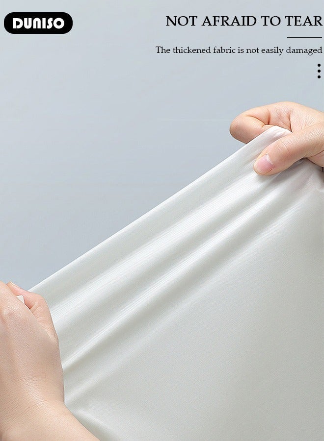 DUNISO Hooded Raincoat Rain Poncho for Adults, EVA Rain Poncho with Hood and Elastic Sleeveng for Women and Men Reusable Raincoat Jacket Packable Raincoat for Family Fishing Travel Emergency - Image 3