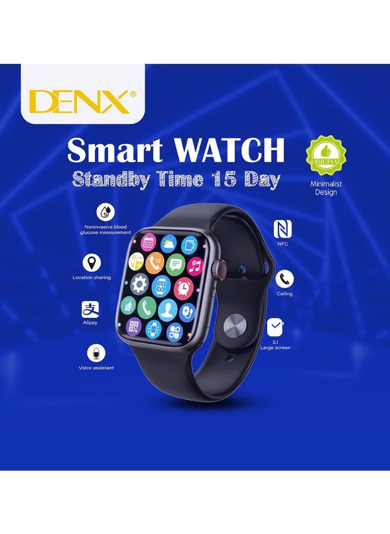 Advanced DENX DX1511 Smart Watch: Long Standby, NFC, Alipay, Calling, and Intuitive Interface in a Sleek, Durable Design