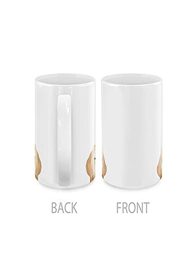MUGBREW كوب قهوة/شاي سيراميك من MUGBREW بتصميم كلب لابرادور كريمي، 11 أونصة - Image 3