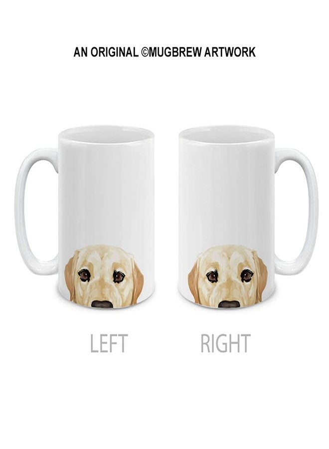 MUGBREW كوب قهوة/شاي سيراميك من MUGBREW بتصميم كلب لابرادور كريمي، 11 أونصة - Image 2