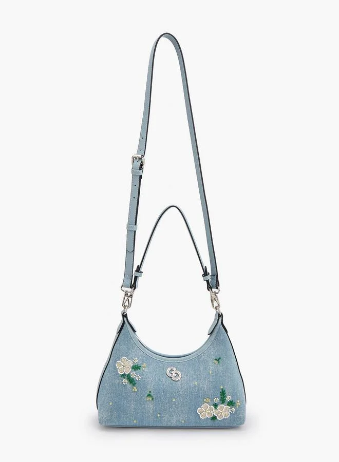 Celeste Denim Embroidery Match Back