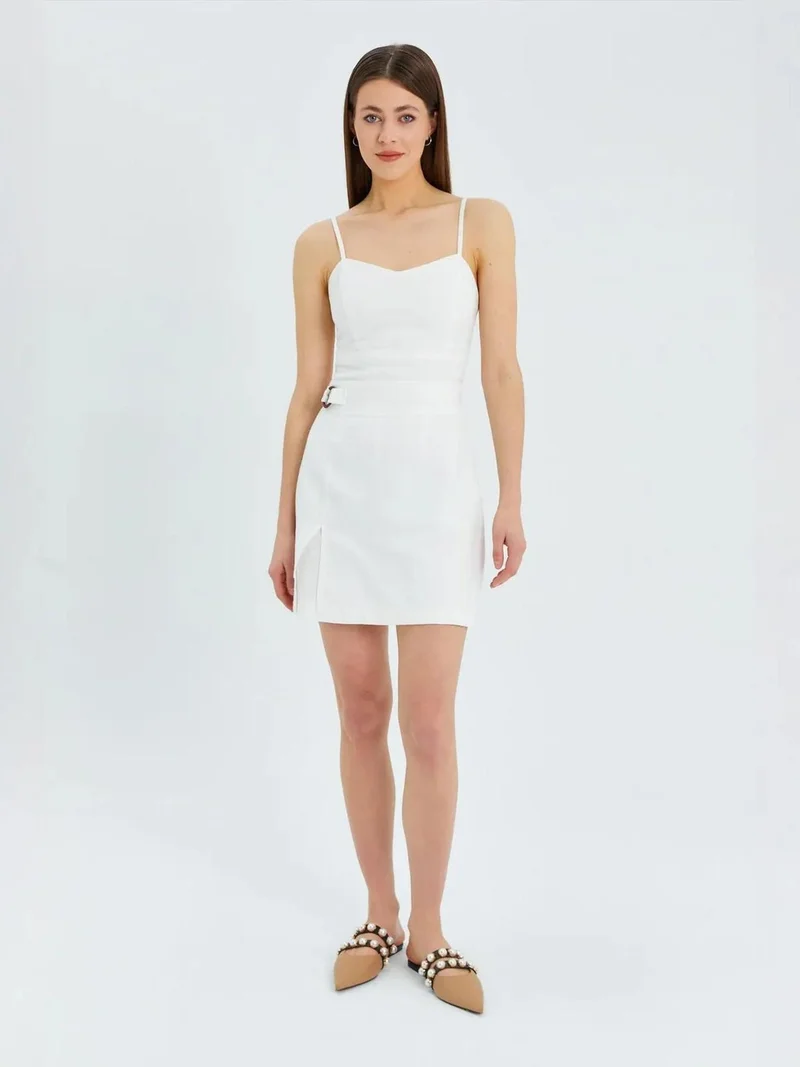 MixRay Mixray Heart Collar Fitted Crop Blouse