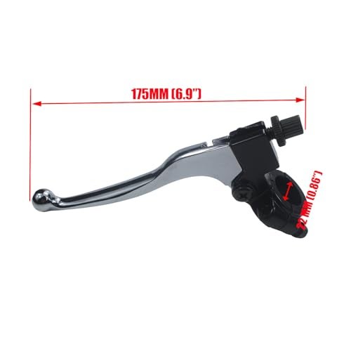 Adsspro Universal 78 22mm Handlebar Left Clutch Lever and 39 Clutch Cable with Adjuster Replacement for CRF XR SSR 50cc 70cc 90cc 110 cc 125cc Dirt Pit Bikes Motorbike Motocross - Image 5