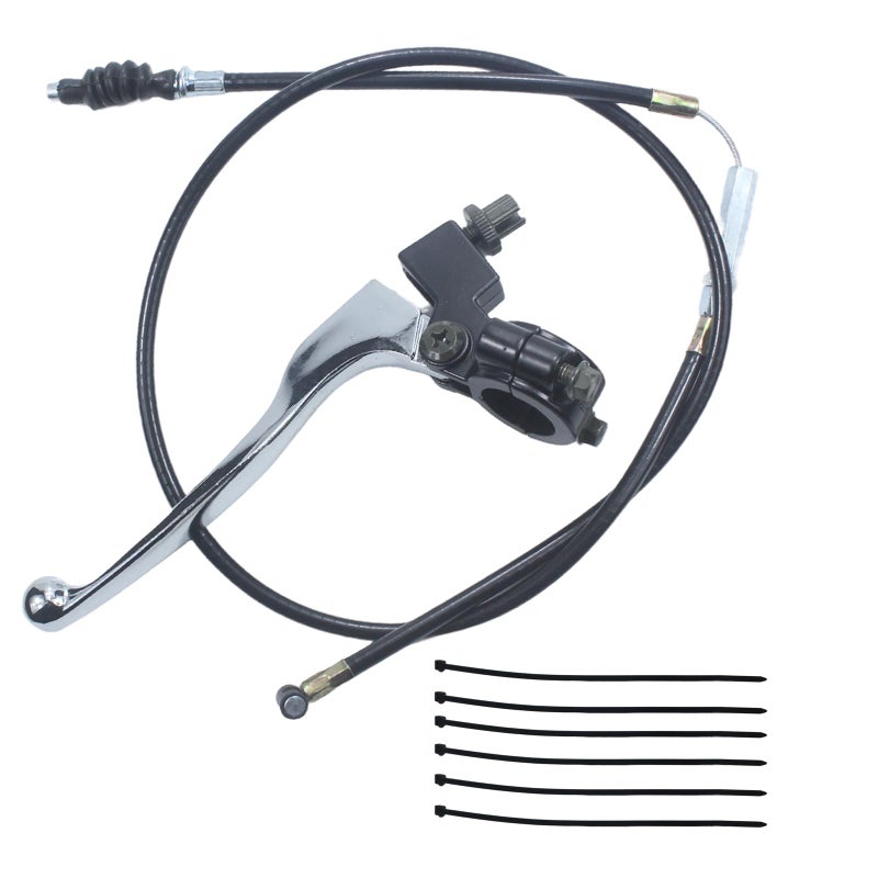 Adsspro Universal 78 22mm Handlebar Left Clutch Lever and 39 Clutch Cable with Adjuster Replacement for CRF XR SSR 50cc 70cc 90cc 110 cc 125cc Dirt Pit Bikes Motorbike Motocross - Image 2