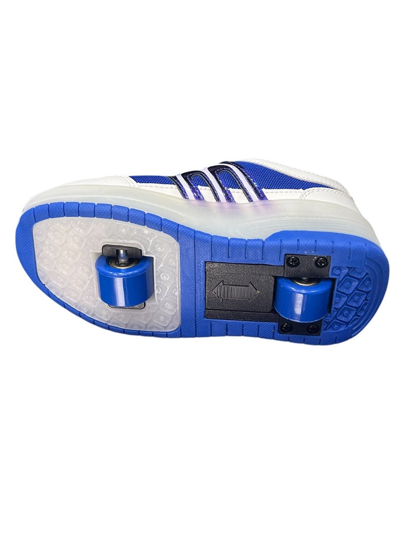 Top Gear Top Gear Kids Roller Skate TG 9003 – 2-in-1 with LED Light, PVC Wheels, Rubber Sole, Canvas Material – Fun & Stylish Skating for Kids  - Image 1