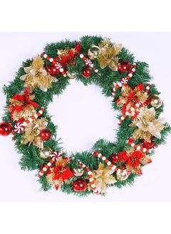 obmwang obmwang 10 Feet Christmas Wooden Bead Garland Christmas Candy Garland Red and White Peppermint Candy Bead Garland for Xmas Party Supplies Holiday Decor (Red and White)  - Image 5