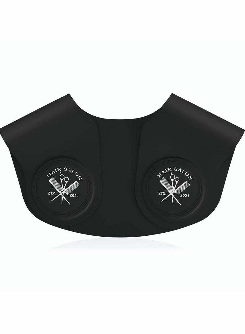 Excefore Hair Cutting Collar, Silicone Weighted Hair Dye Collar, Silicone Haircut Neck Guard Shield, Rubber Neck Wrap, Barber Shop Hair Cutting Pad for Salon Hairdressing Hair Coloring - Image 1