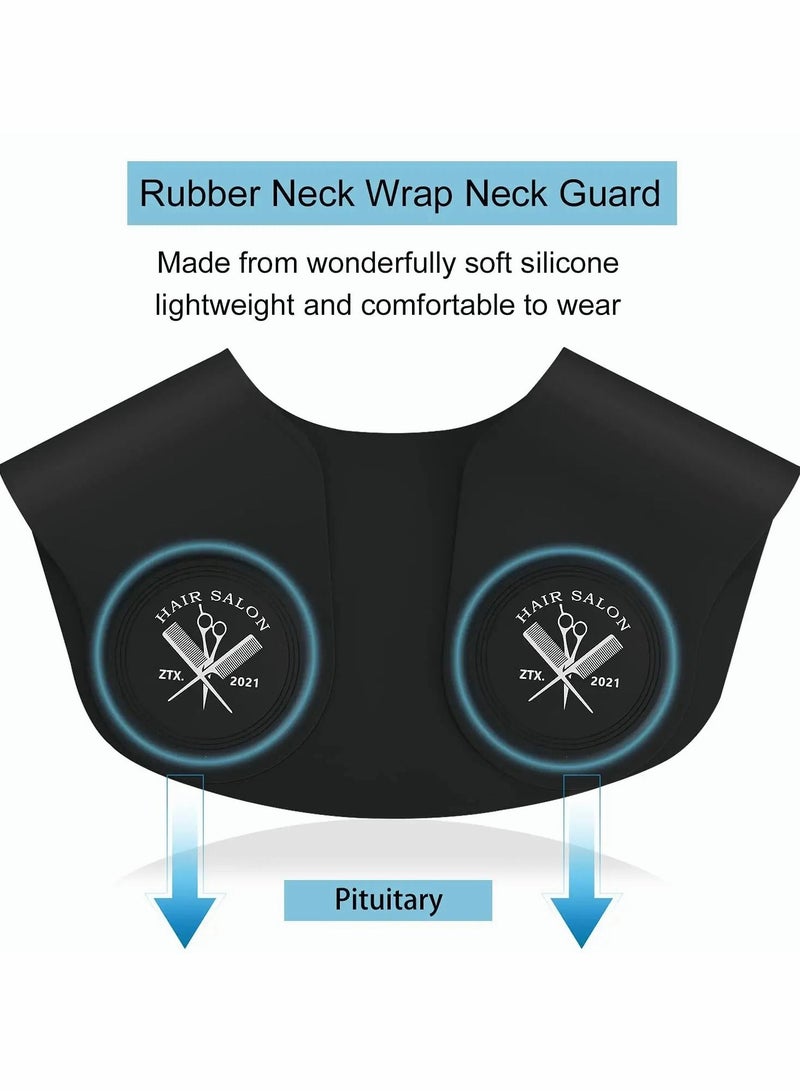 Excefore Hair Cutting Collar, Silicone Weighted Hair Dye Collar, Silicone Haircut Neck Guard Shield, Rubber Neck Wrap, Barber Shop Hair Cutting Pad for Salon Hairdressing Hair Coloring - Image 4
