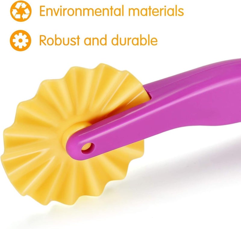 Mumoobear Clay Dough Tool Kit, 20 Pcs Play Dough Tools Plastic DIY Playdough Set Plasticine Modelling Tools Clay Rollers and Cutters for Kids(Random Color) - Image 4