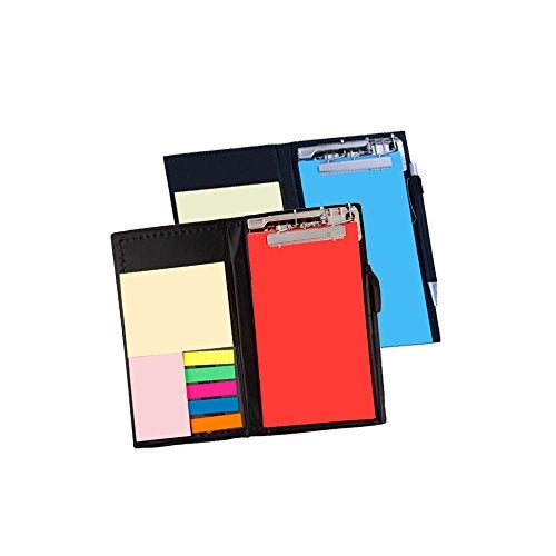 COI Memo Blue and cirmson red Note pad Organiser/memo Notebook Holder Booklet Block Notes for Making Check List for Office and Gifting Purpose with Tear Off Sheets with Free Pen (Set of 2) - Image 1
