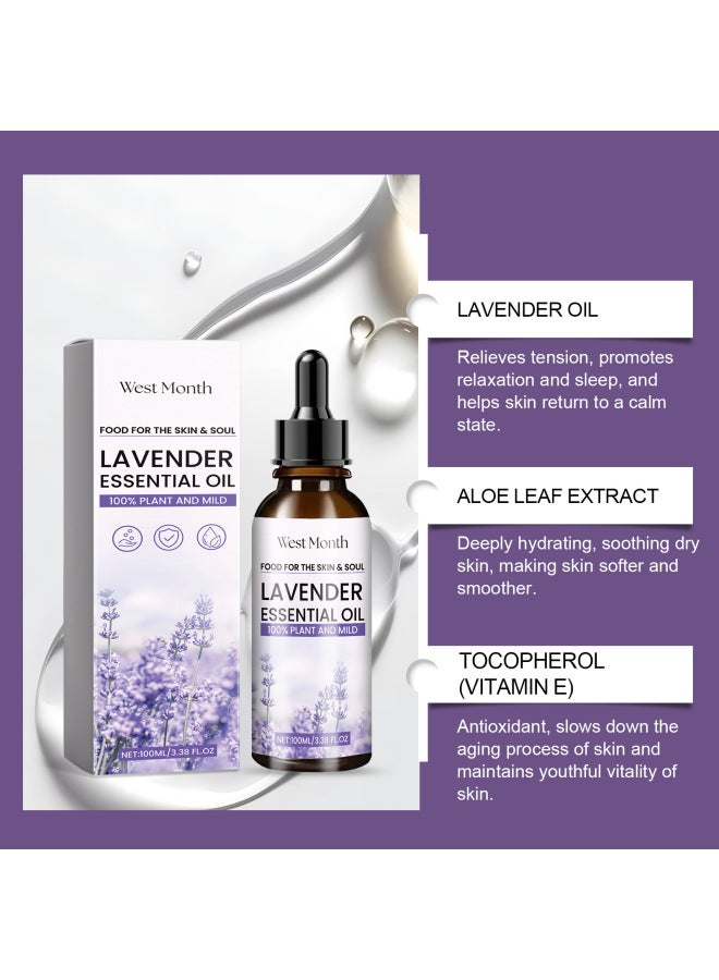 West Month Lavender Essential Oil Moisturizing And Moisturizing Skin Sweet Enjoy Peaceful Night Care Essential Oil - Image 4
