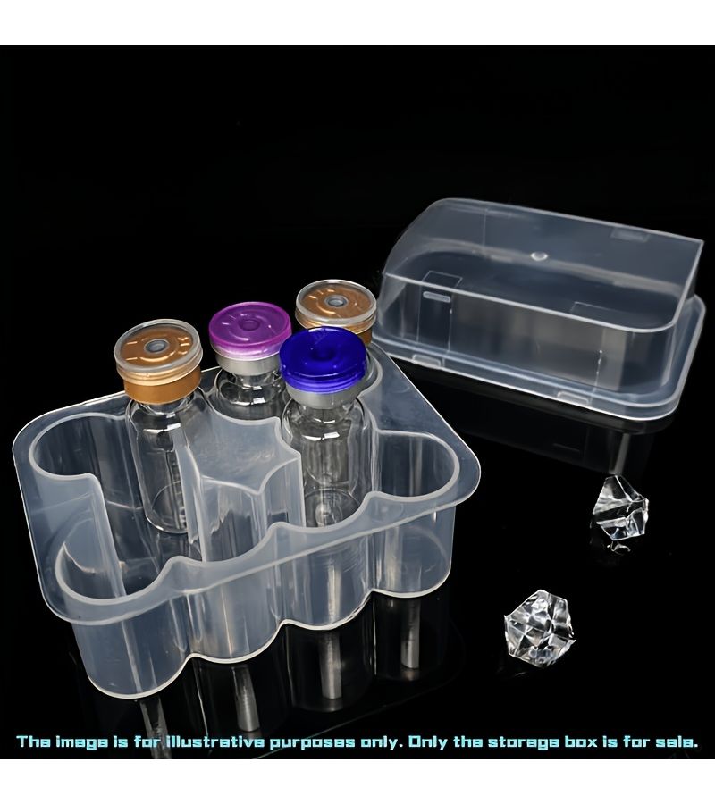 2pcs Peptide Glass Vial Box With Rack Freeze Dried Powder Storage Organizer - Image 3