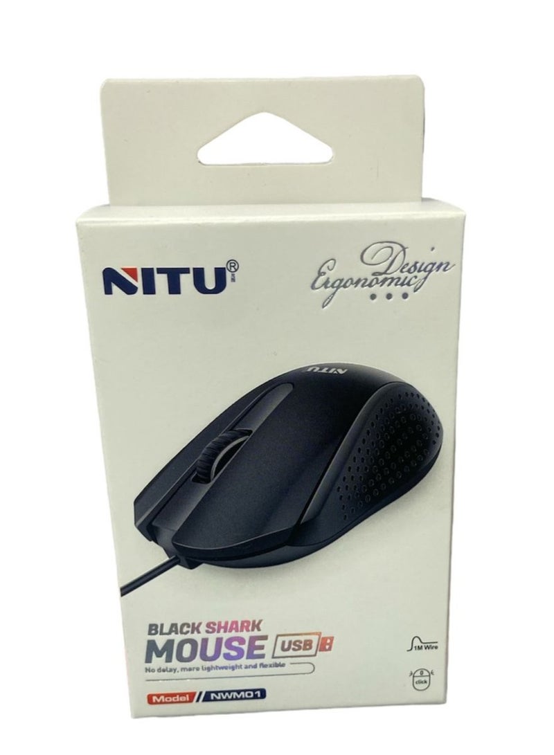 نيتو ماوس USB سلكي أسود - Image 5