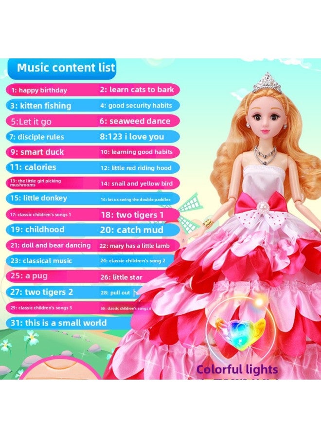 2023 Simulation Dress-up Doll Large Suit Gift Box Princess Girl Children Play House Toy Gift-Color:60cm Music Window Gift Box Optional 【consult Customer Service】 Otherwise Random Style-Height:30-90cm Bobby Doll - Image 3