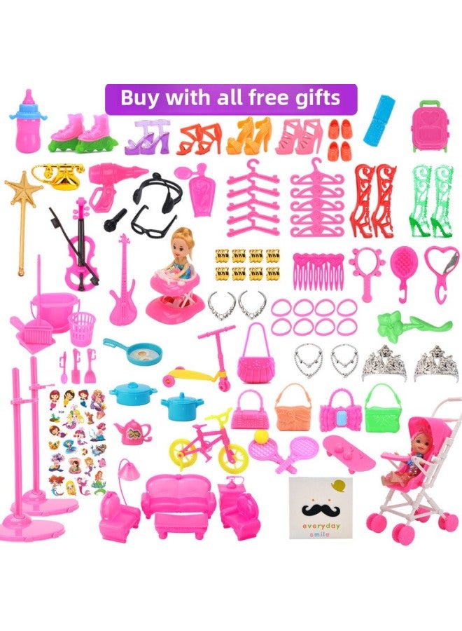 2023 Simulation Dress-up Doll Large Suit Gift Box Princess Girl Children Play House Toy Gift-Color:60cm Music Window Gift Box Optional 【consult Customer Service】 Otherwise Random Style-Height:30-90cm Bobby Doll - Image 4