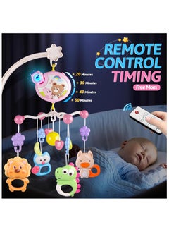 NNEWVANTE Crib Mobile with Music and Lights, Baby Mobiles for Cribs, Nursery Musical Mobile for Bassinets Toys Hanging Girls Boys, Pack and Play Space Portable Animal Mobile Hanger Arm Clip On Attachment  - Image 4