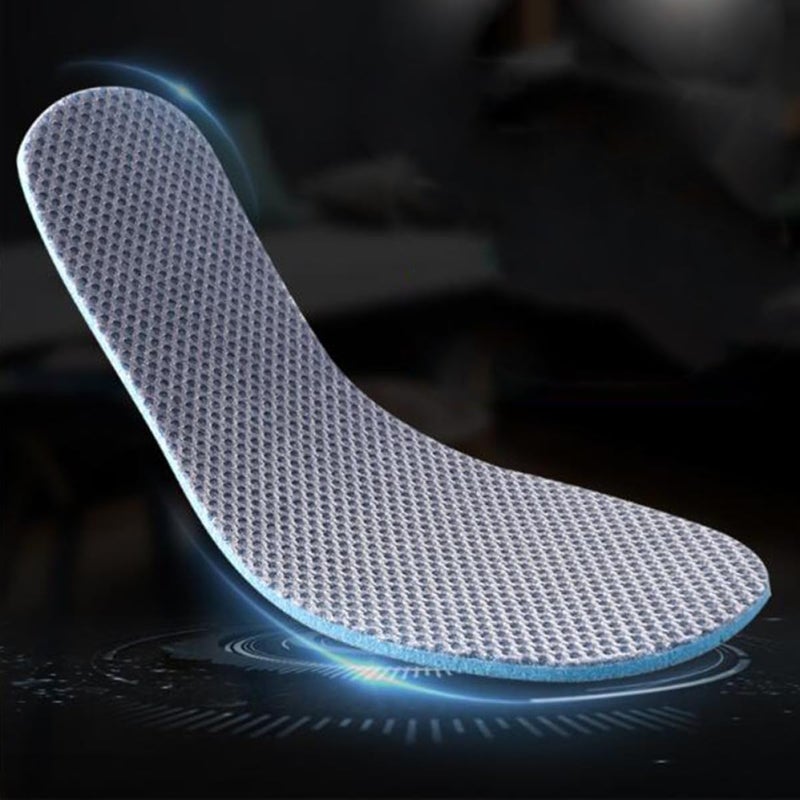 Shock Absorbing Breathable Sports Shoe Insoles Size 41 Mesh Cushion Inserts For Men - Image 3