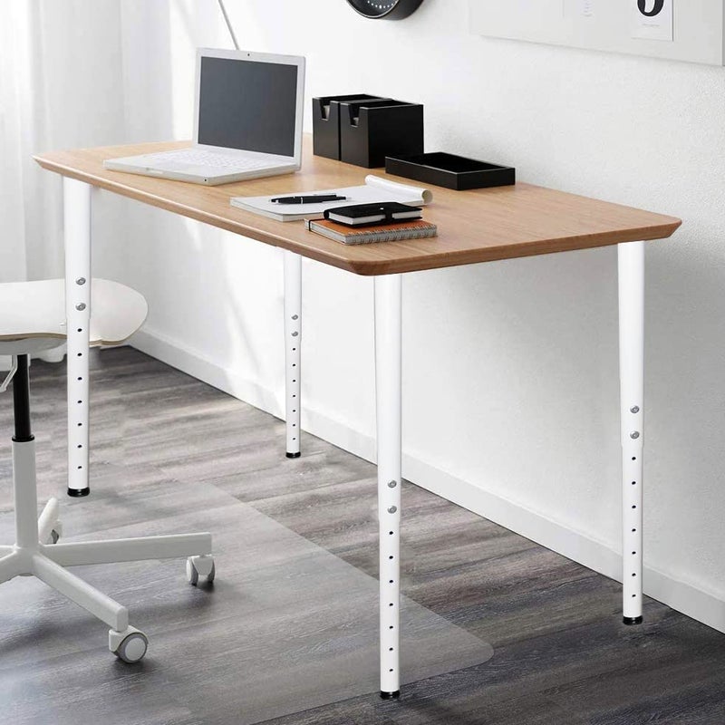 Jahof Adjustable Table Legs 22-36 inch (55-90 cm), Ø42/38 mm (1, White) - Image 4