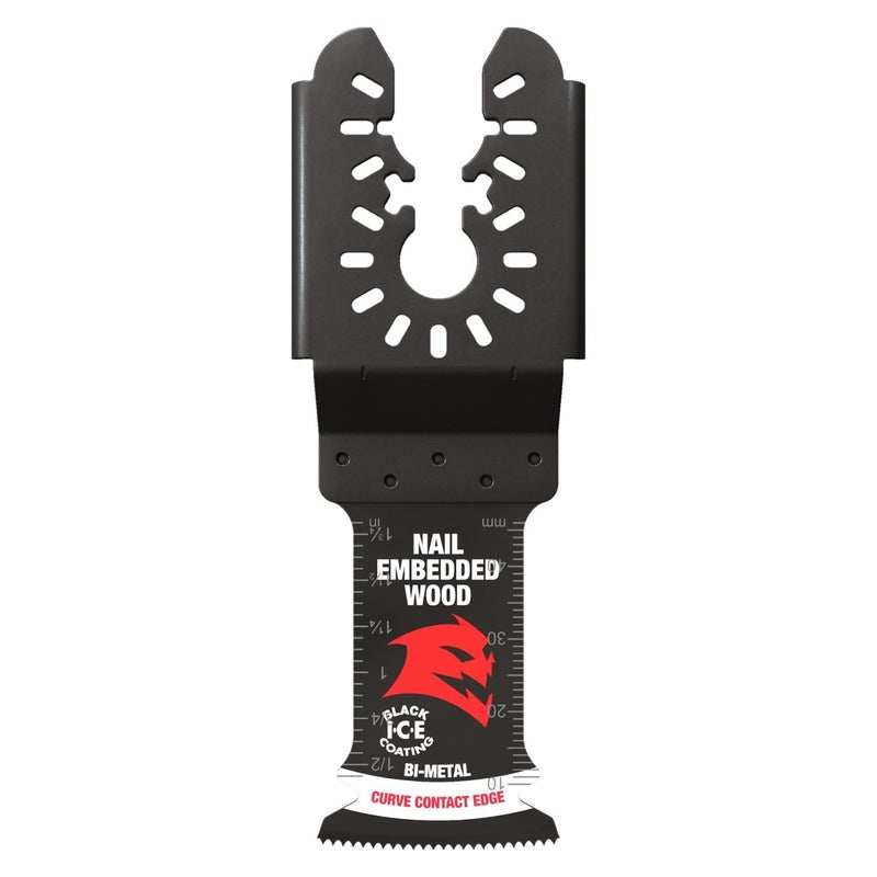 Diablo Demo Demon Universal Fit Bi-Metal Oscillating Tool Blade for Nail-Embedded Wood - 1-1/4" Cutting Width, 2" Cutting Depth, 3-Pack - DOU125BW3 - Image 1