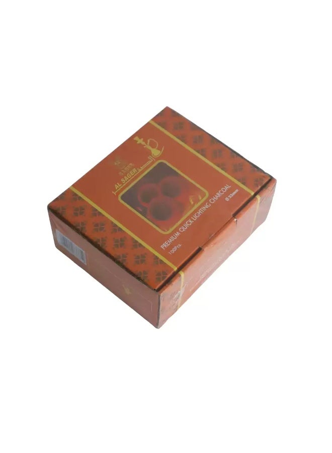 Al Sager Premium Quick Lighting And Long Lasting Charcoal Briquets- 100pcs  - Image 2